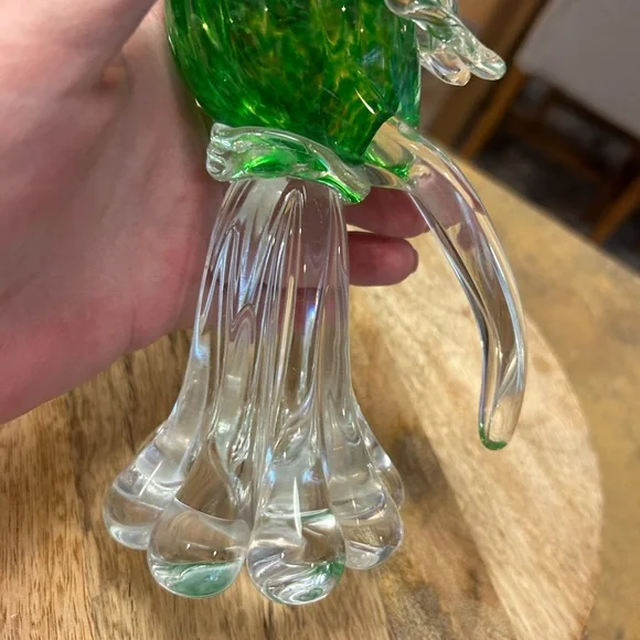 Hand Blown Murano Glass Cockatoo Heavy Art Figurine - Picture 3 of 15